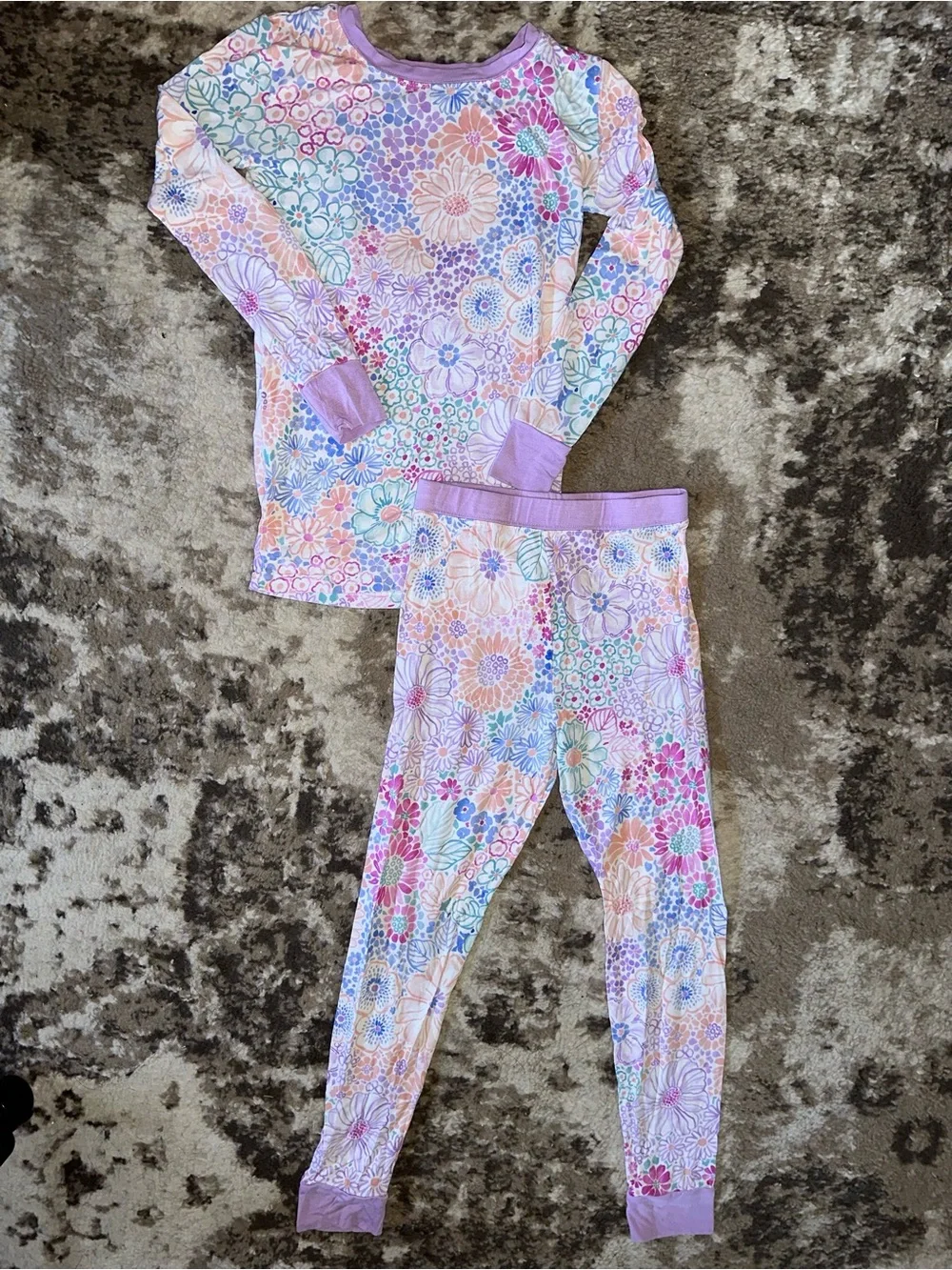 Little Sleepies doodle blooms Kids Pajama Set